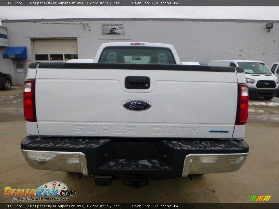 2015 Ford F250 Super Duty XL Super Cab 4x4 Oxford White / Steel Photo #4