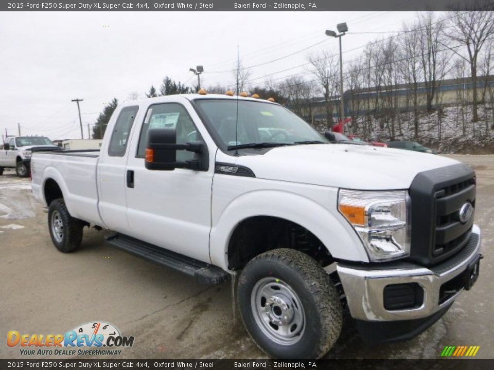 2015 Ford F250 Super Duty XL Super Cab 4x4 Oxford White / Steel Photo #6