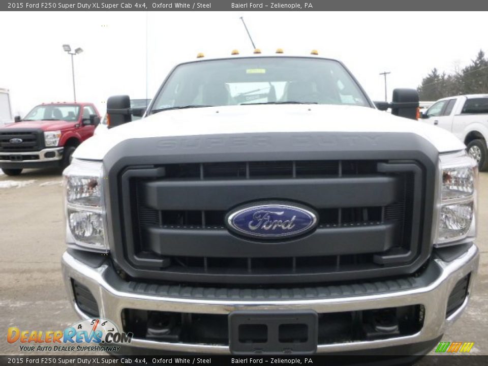 2015 Ford F250 Super Duty XL Super Cab 4x4 Oxford White / Steel Photo #7