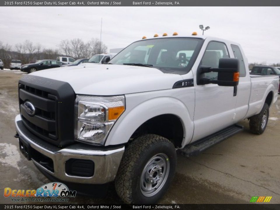 2015 Ford F250 Super Duty XL Super Cab 4x4 Oxford White / Steel Photo #8