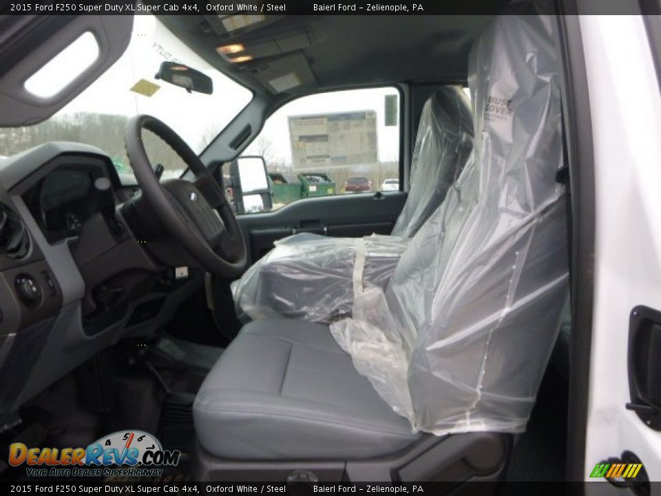 2015 Ford F250 Super Duty XL Super Cab 4x4 Oxford White / Steel Photo #15
