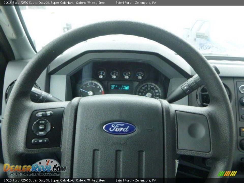2015 Ford F250 Super Duty XL Super Cab 4x4 Oxford White / Steel Photo #19