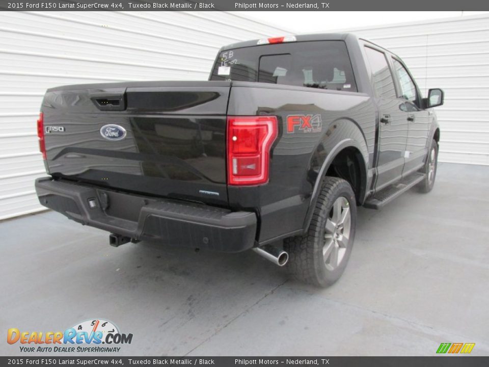 Tuxedo Black Metallic 2015 Ford F150 Lariat SuperCrew 4x4 Photo #4