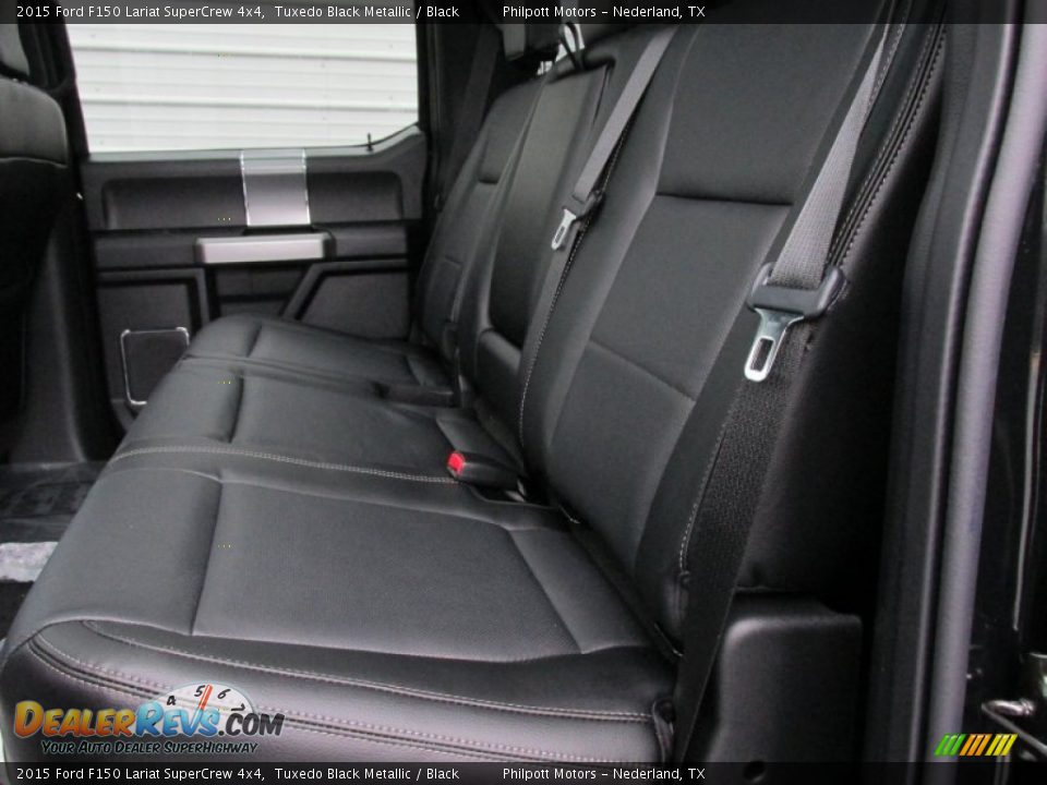 Rear Seat of 2015 Ford F150 Lariat SuperCrew 4x4 Photo #22