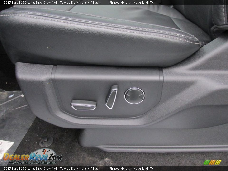2015 Ford F150 Lariat SuperCrew 4x4 Tuxedo Black Metallic / Black Photo #26