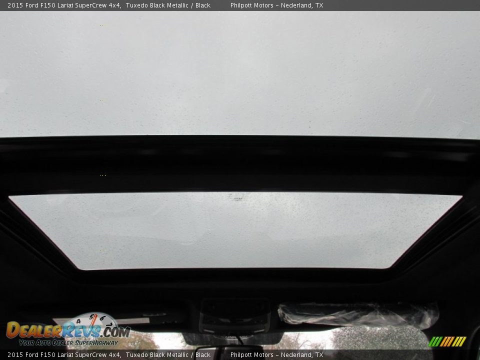 2015 Ford F150 Lariat SuperCrew 4x4 Tuxedo Black Metallic / Black Photo #27