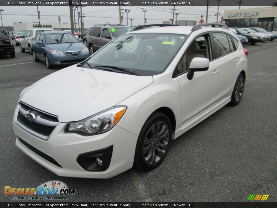 2013 Subaru Impreza 2.0i Sport Premium 5 Door Satin White Pearl / Ivory Photo #2
