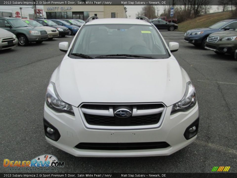 2013 Subaru Impreza 2.0i Sport Premium 5 Door Satin White Pearl / Ivory Photo #3