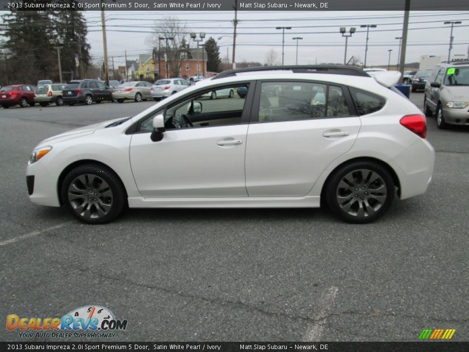2013 Subaru Impreza 2.0i Sport Premium 5 Door Satin White Pearl / Ivory Photo #9