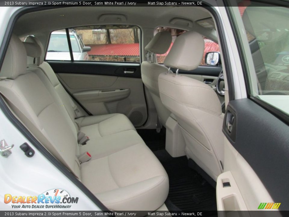 2013 Subaru Impreza 2.0i Sport Premium 5 Door Satin White Pearl / Ivory Photo #18