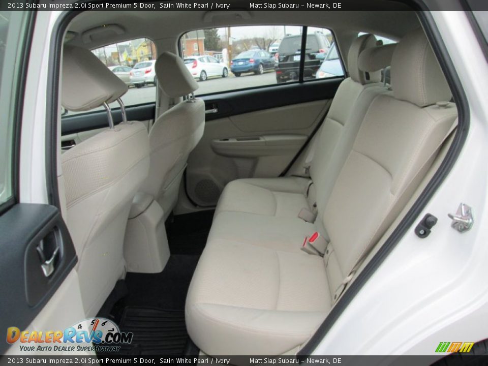 2013 Subaru Impreza 2.0i Sport Premium 5 Door Satin White Pearl / Ivory Photo #20