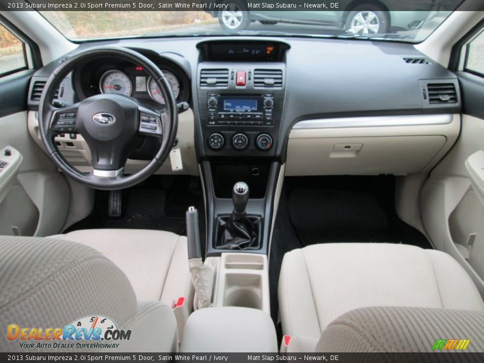 2013 Subaru Impreza 2.0i Sport Premium 5 Door Satin White Pearl / Ivory Photo #23