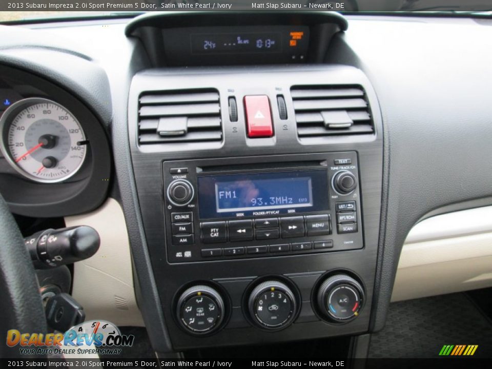 2013 Subaru Impreza 2.0i Sport Premium 5 Door Satin White Pearl / Ivory Photo #24
