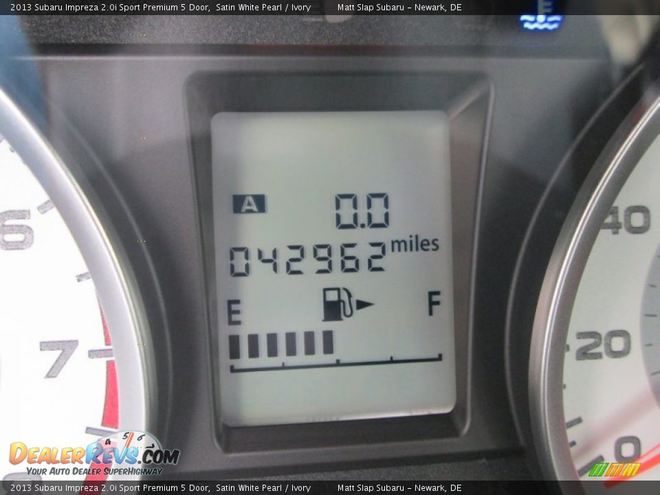 2013 Subaru Impreza 2.0i Sport Premium 5 Door Satin White Pearl / Ivory Photo #27