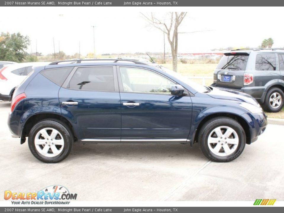 2007 Nissan Murano SE AWD Midnight Blue Pearl / Cafe Latte Photo #9