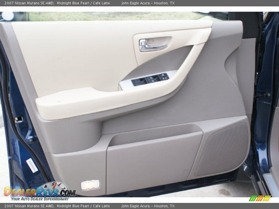 2007 Nissan Murano SE AWD Midnight Blue Pearl / Cafe Latte Photo #11