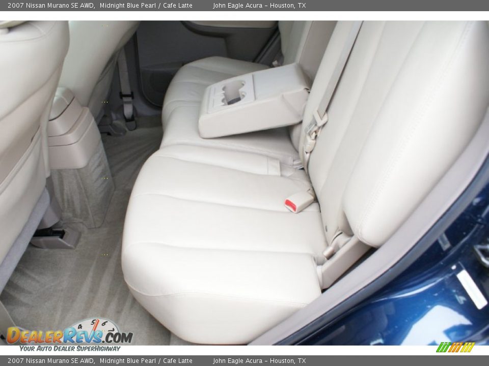 2007 Nissan Murano SE AWD Midnight Blue Pearl / Cafe Latte Photo #15
