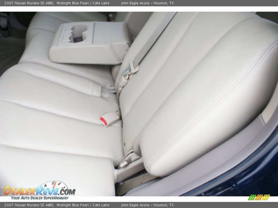 2007 Nissan Murano SE AWD Midnight Blue Pearl / Cafe Latte Photo #16