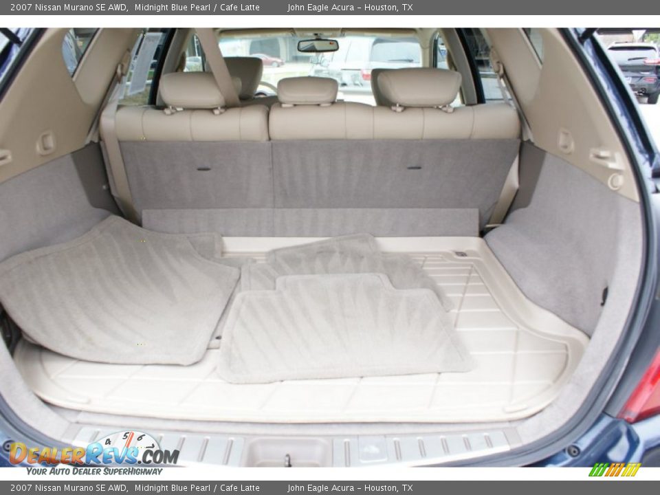 2007 Nissan Murano SE AWD Midnight Blue Pearl / Cafe Latte Photo #17