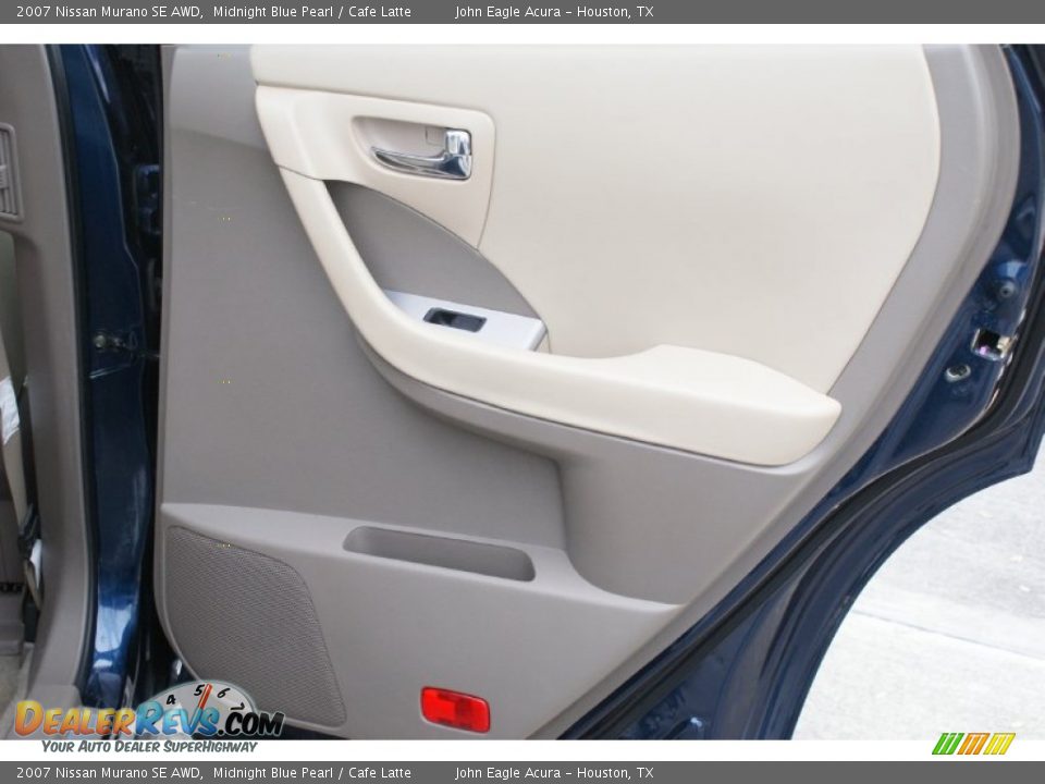 2007 Nissan Murano SE AWD Midnight Blue Pearl / Cafe Latte Photo #18