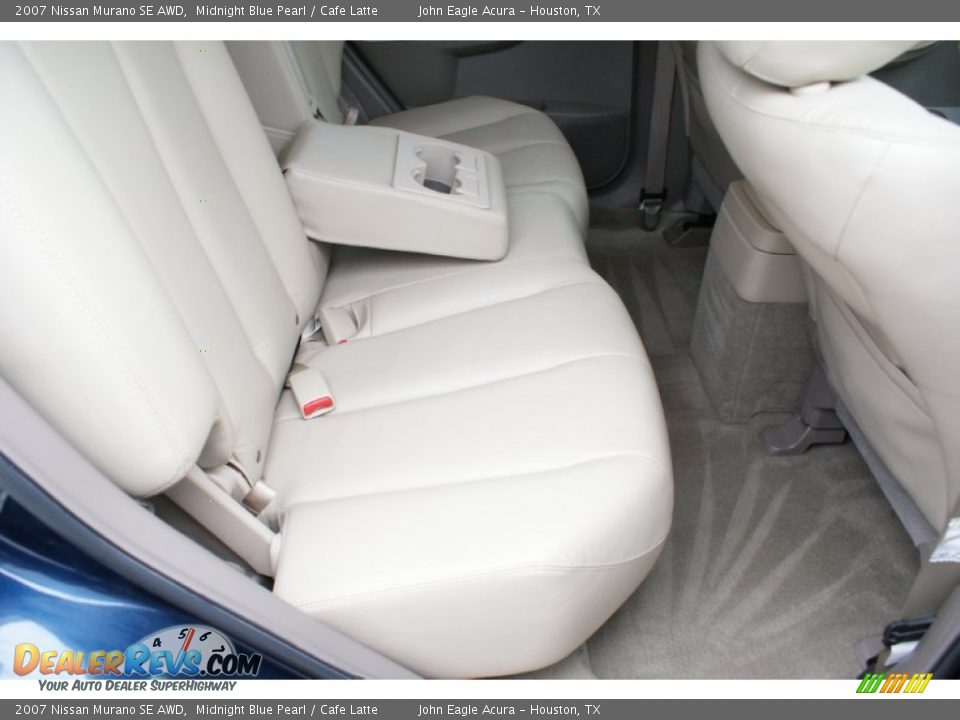 2007 Nissan Murano SE AWD Midnight Blue Pearl / Cafe Latte Photo #19