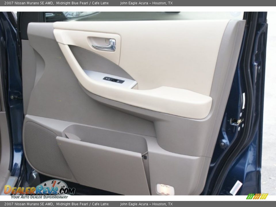 2007 Nissan Murano SE AWD Midnight Blue Pearl / Cafe Latte Photo #21