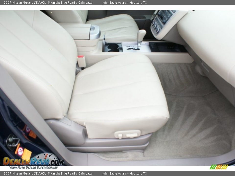 2007 Nissan Murano SE AWD Midnight Blue Pearl / Cafe Latte Photo #22