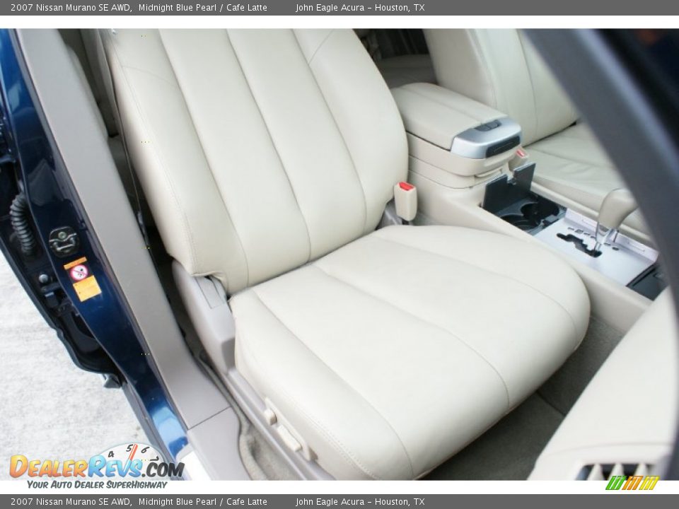 2007 Nissan Murano SE AWD Midnight Blue Pearl / Cafe Latte Photo #23
