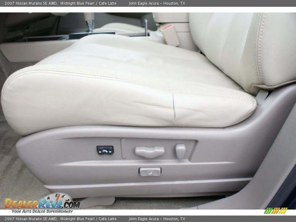 2007 Nissan Murano SE AWD Midnight Blue Pearl / Cafe Latte Photo #24