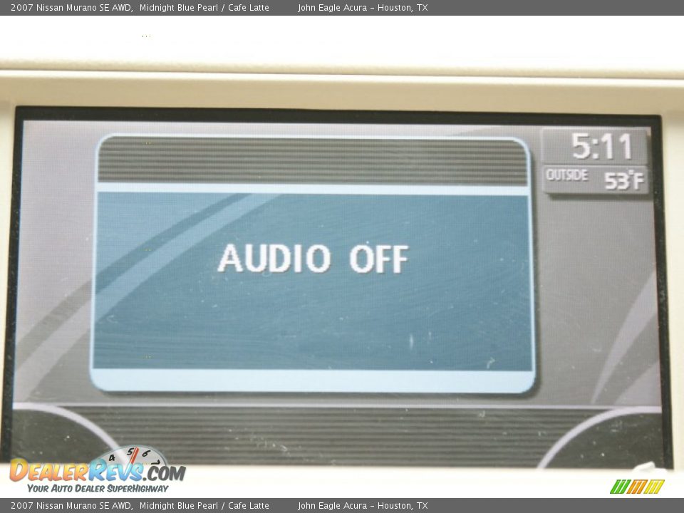 2007 Nissan Murano SE AWD Midnight Blue Pearl / Cafe Latte Photo #30