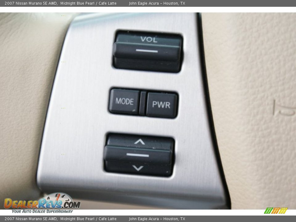 2007 Nissan Murano SE AWD Midnight Blue Pearl / Cafe Latte Photo #34