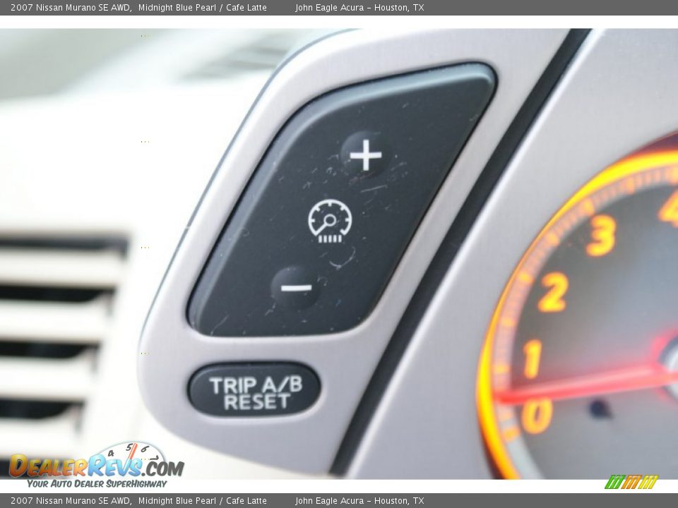 2007 Nissan Murano SE AWD Midnight Blue Pearl / Cafe Latte Photo #35