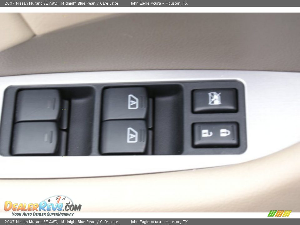 2007 Nissan Murano SE AWD Midnight Blue Pearl / Cafe Latte Photo #36