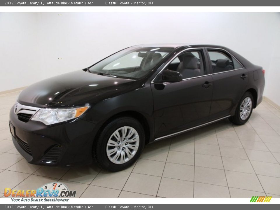 2012 Toyota Camry LE Attitude Black Metallic / Ash Photo #3