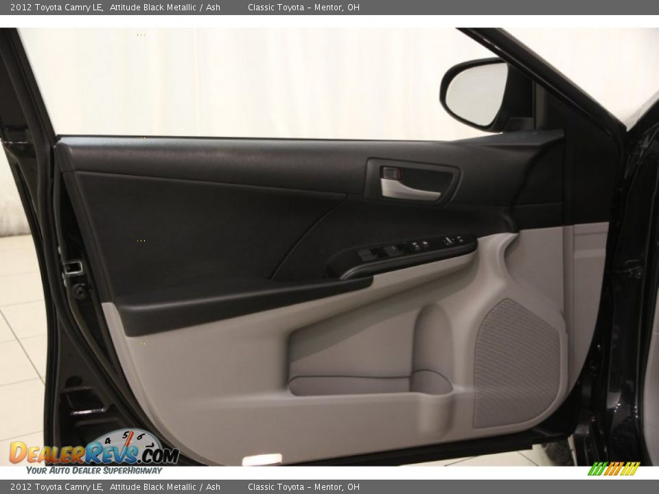 2012 Toyota Camry LE Attitude Black Metallic / Ash Photo #4