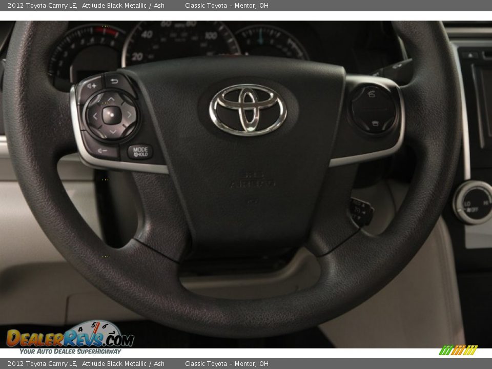 2012 Toyota Camry LE Attitude Black Metallic / Ash Photo #6