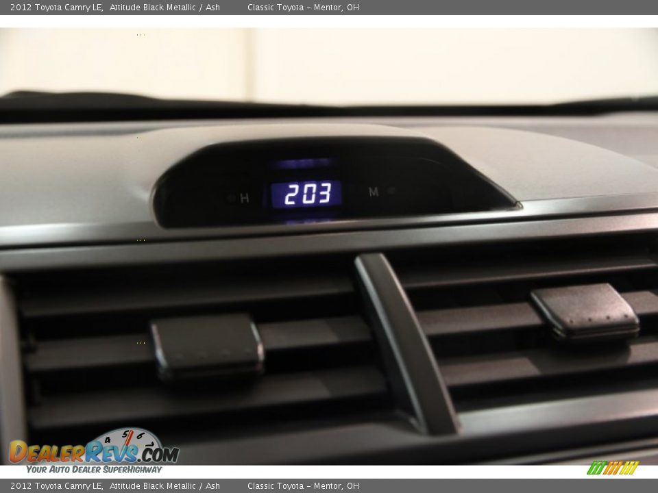2012 Toyota Camry LE Attitude Black Metallic / Ash Photo #10
