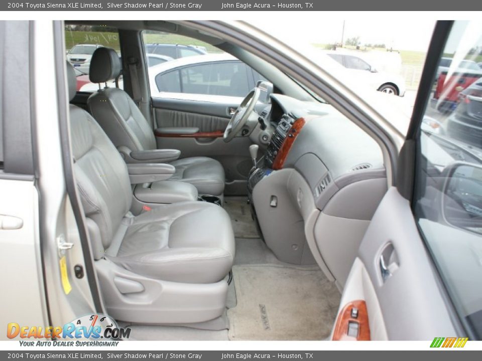 2004 Toyota Sienna XLE Limited Silver Shadow Pearl / Stone Gray Photo #10