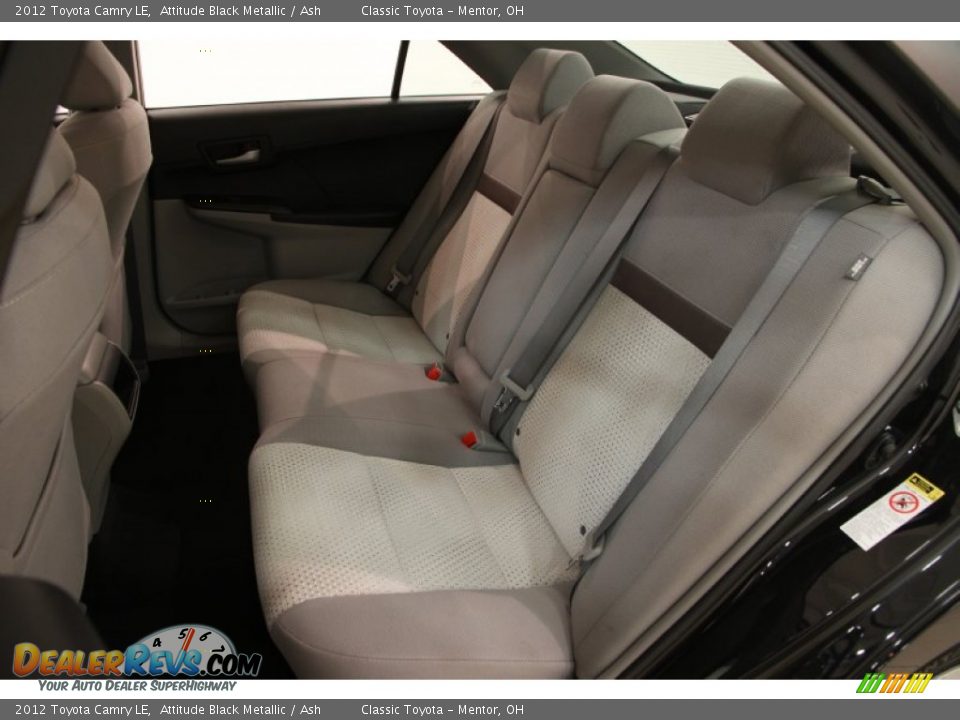 2012 Toyota Camry LE Attitude Black Metallic / Ash Photo #17