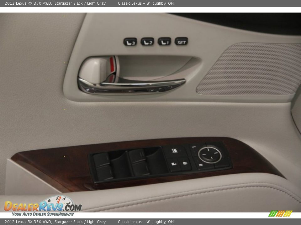 2012 Lexus RX 350 AWD Stargazer Black / Light Gray Photo #5