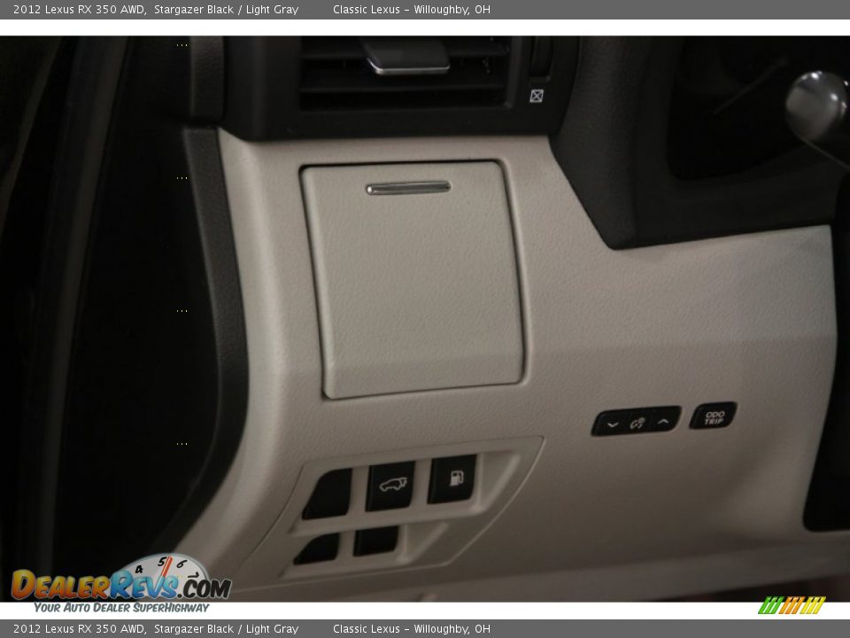 2012 Lexus RX 350 AWD Stargazer Black / Light Gray Photo #6