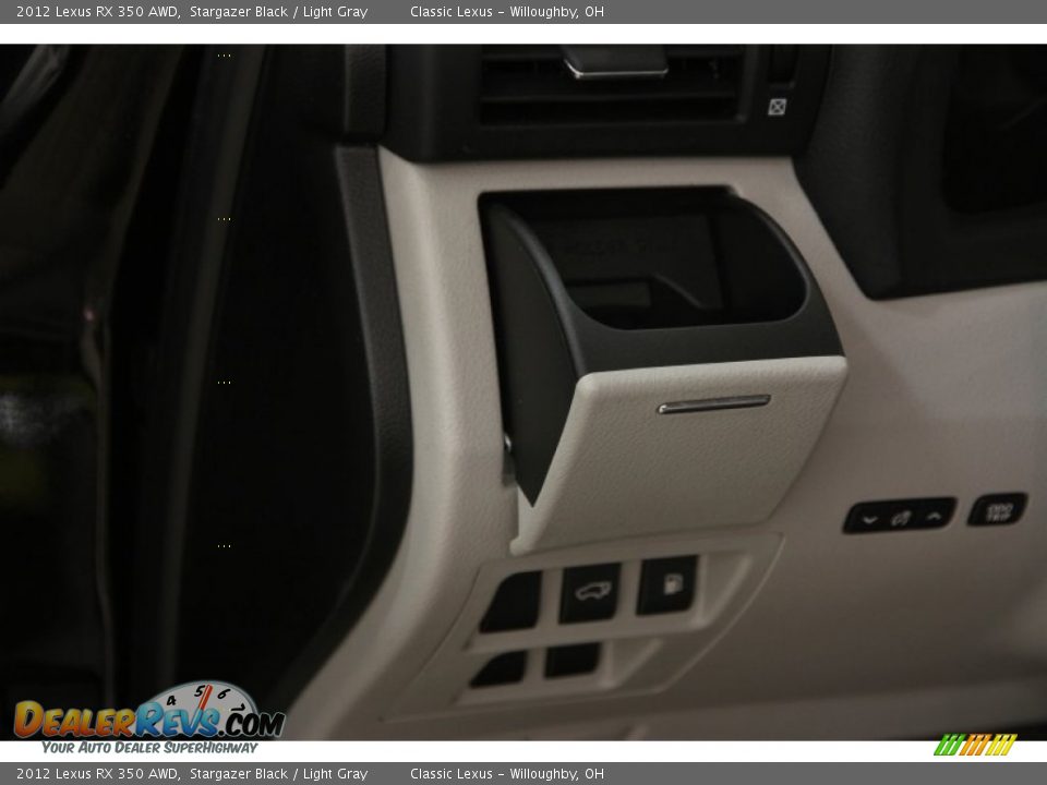 2012 Lexus RX 350 AWD Stargazer Black / Light Gray Photo #7