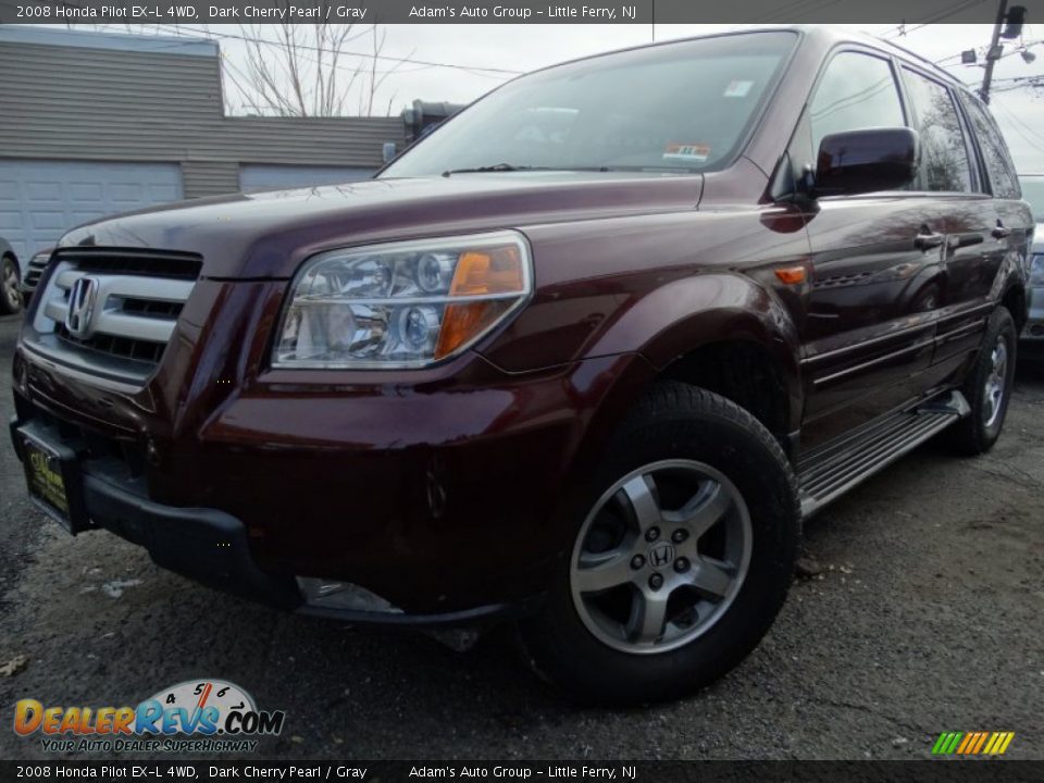 2008 Honda Pilot EX-L 4WD Dark Cherry Pearl / Gray Photo #1