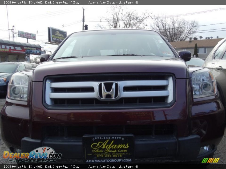 2008 Honda Pilot EX-L 4WD Dark Cherry Pearl / Gray Photo #2