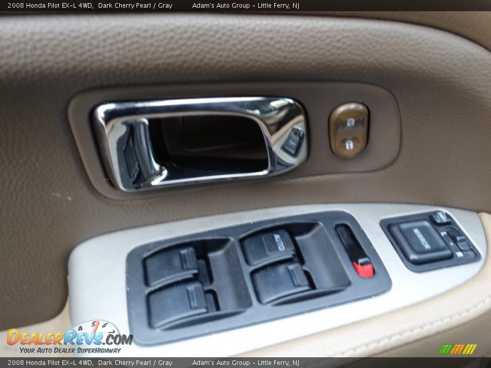 2008 Honda Pilot EX-L 4WD Dark Cherry Pearl / Gray Photo #6