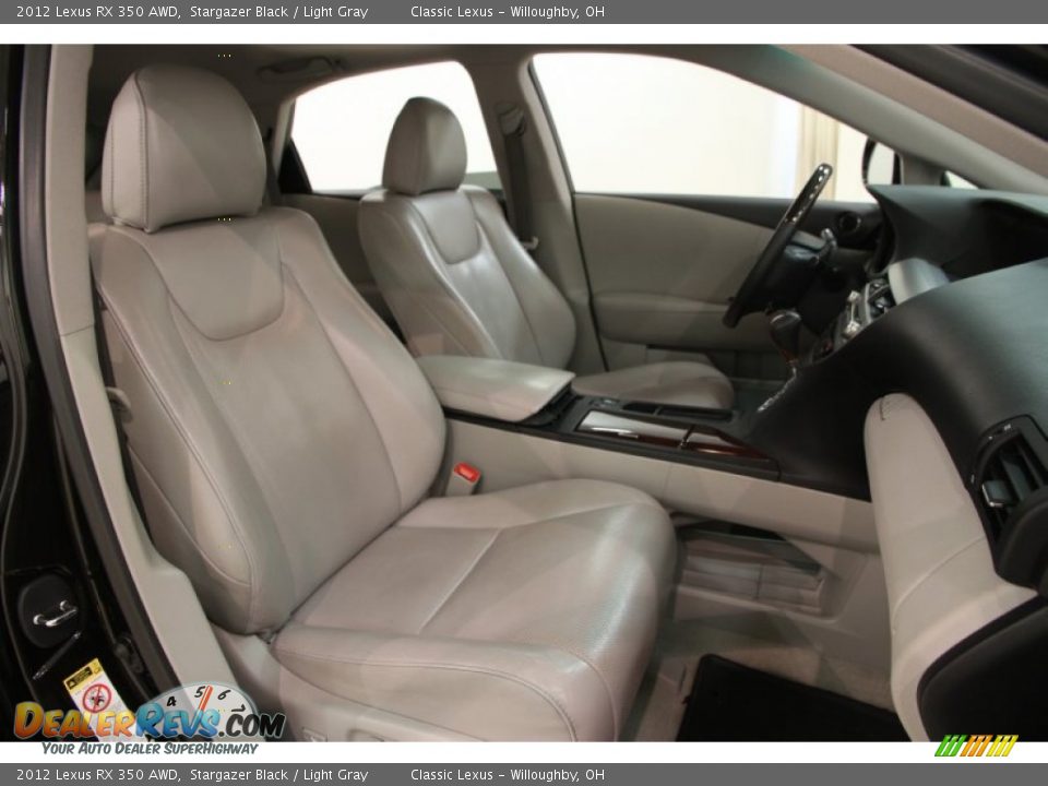 2012 Lexus RX 350 AWD Stargazer Black / Light Gray Photo #17