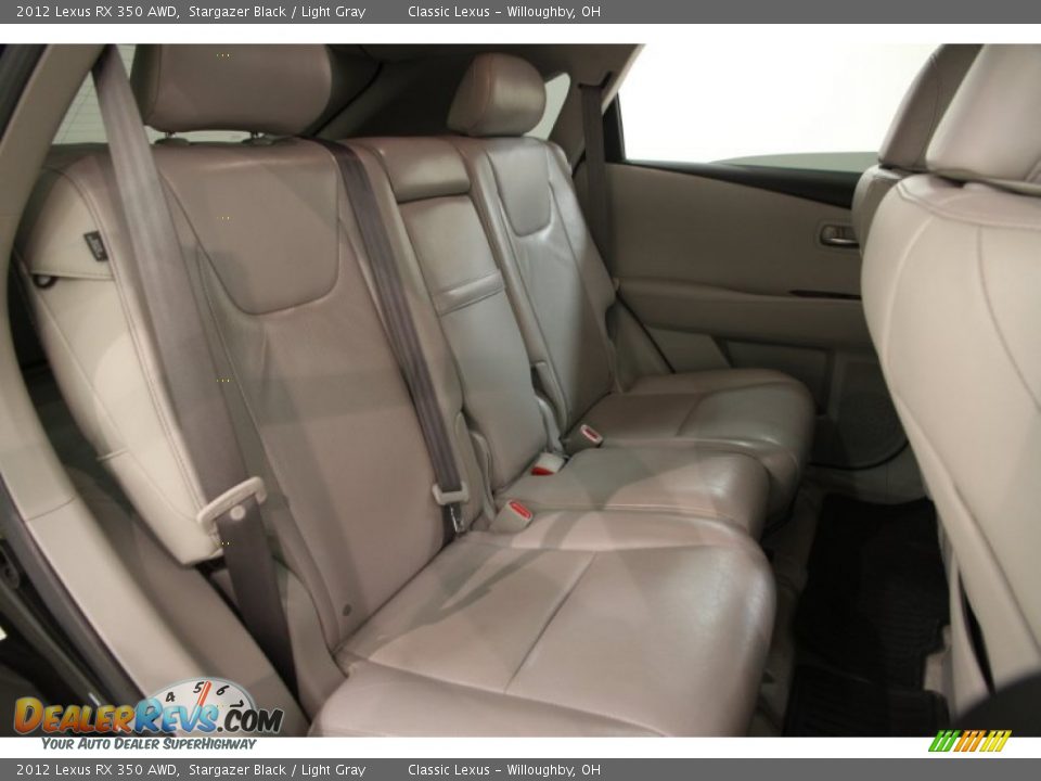 2012 Lexus RX 350 AWD Stargazer Black / Light Gray Photo #18