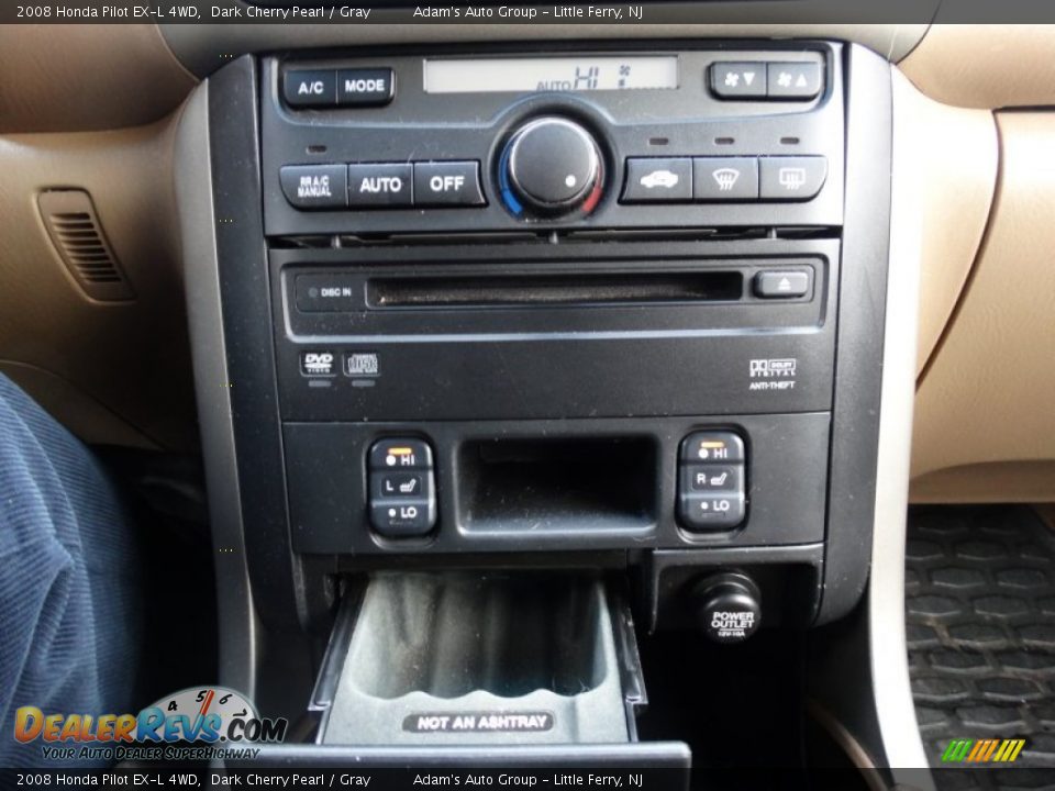 2008 Honda Pilot EX-L 4WD Dark Cherry Pearl / Gray Photo #11