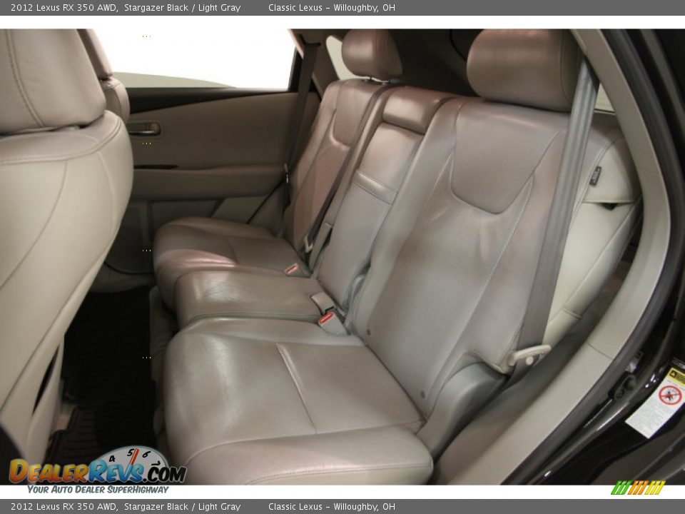 2012 Lexus RX 350 AWD Stargazer Black / Light Gray Photo #19