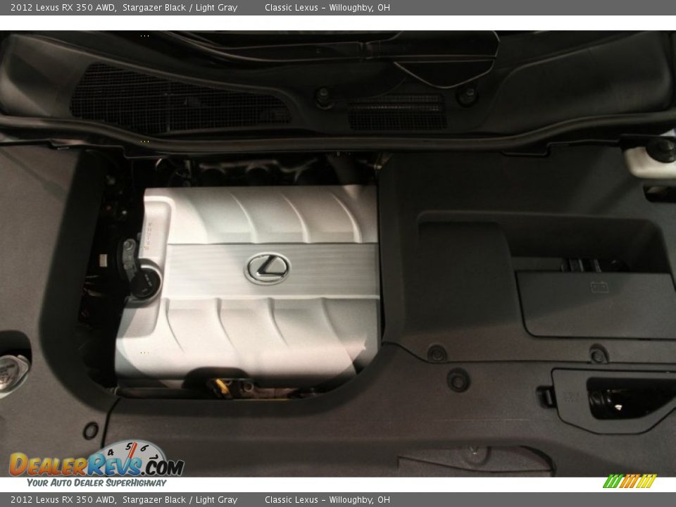 2012 Lexus RX 350 AWD Stargazer Black / Light Gray Photo #21